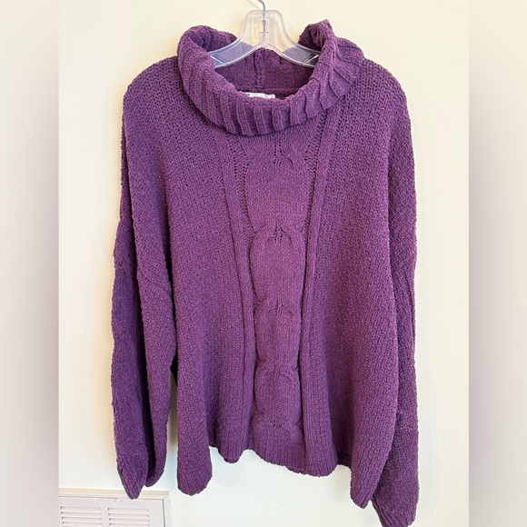 Seven7 Purple Cowl Neck Sweater *GOOD USED CONDITION* - Picture 3 of 10